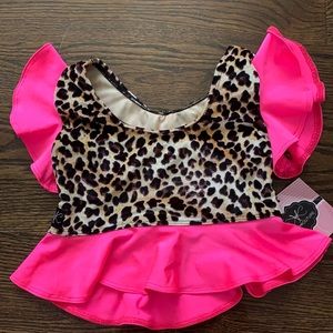 Kandi Kouture Pink with animal print top, CXL